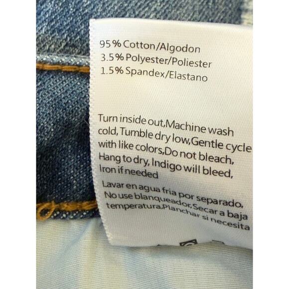 Risen Jeans Womens High Rise Crossover Tapered Jeans Size 5/27 - Picture 12 of 12